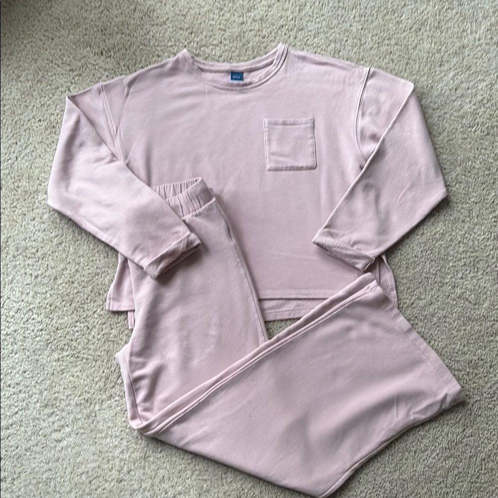 Old Navy Girls Pink Lounge Set with Pocket